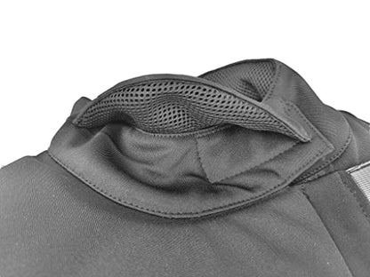 LEONARK Black 350N Light Hema Sparring Jacket Double Fastening Overlays for HEMA Longsword Rapier Sabre Armoury - size: X-Large