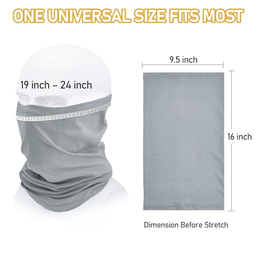 TICONN Neck Gaiter for Men Women, Cooling Bandana Face Mask Cover Gator - color: 4 Chiseled Stone, style: Quick Dry