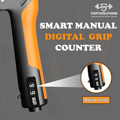 Adjustable Grip Strength Trainer Hand Gripper for Grip Strength - color: Orange