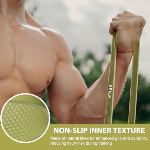 VEICK Pull Up Assist Resistance Bands for Home Gym - color: Green Set of 5 + Handles