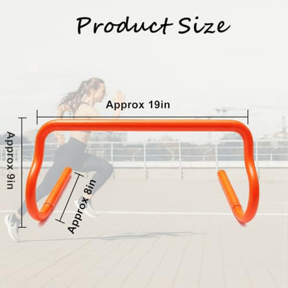 Agility Hurdles Detachable Speed Hurdles Spliced Agility Training Equipment for Soccer, Basketball and Track Drills - size: 9"