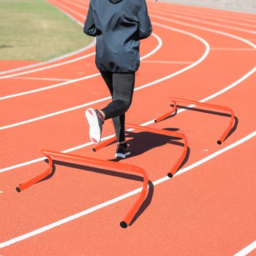 Agility Hurdles Detachable Speed Hurdles Spliced Agility Training Equipment for Soccer, Basketball and Track Drills - size: 6"