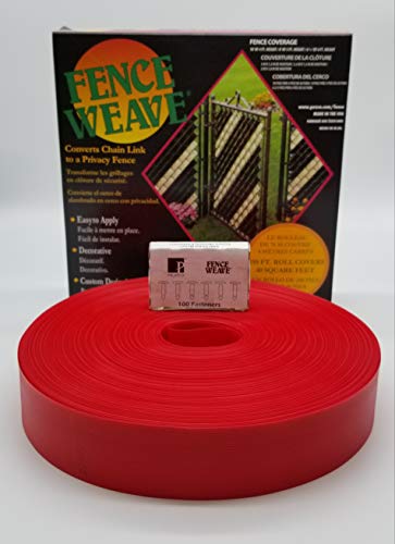 Pexco Privacy Slats for Chain Link Fence, 250 Ft, Stop Sign Red - color: Red