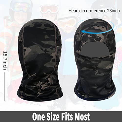 Achiou Ski Mask for Men and Women, Lightweight UV Balaclava Face Cover - color: Colorful