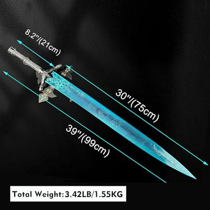 Moonlight Greatsword Sword Full Metal 39" Dark Moon Greatsword Replica Weapon