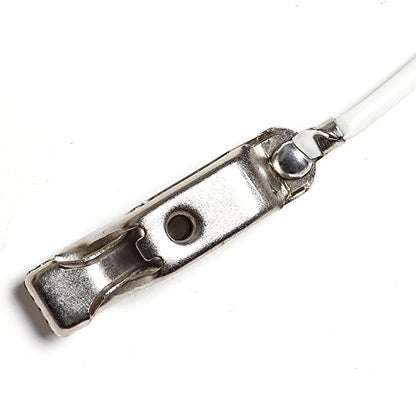 LEONARK Fencing Epee Saber Foil Body Cord Mask Cord Fencing Wire Clamp Clip- Two-Pin Plug/Three-Pin Plug Clear Wire (Set of 2) - size: Foil/Saber