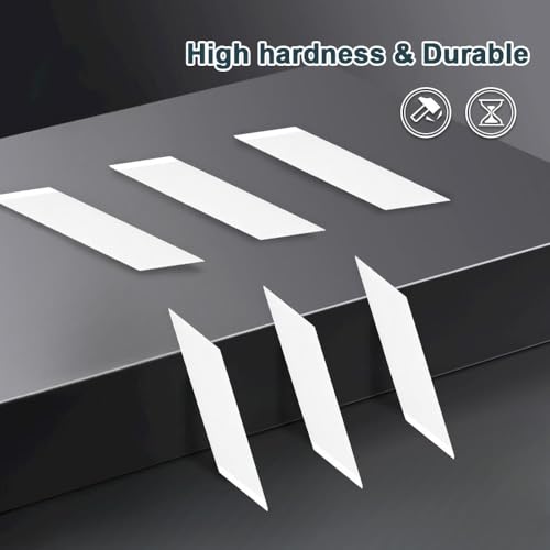 Hanboost 24PCS Ceramic Blade Replacement Kit for C1 Cordless Ultrasonic Cutter Knife for 3D Printing Prototyping DIY Projects. (Ceramic Blade (24Pcs))
