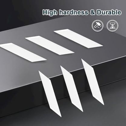 Hanboost 24PCS Ceramic Blade Replacement Kit for C1 Cordless Ultrasonic Cutter Knife for 3D Printing Prototyping DIY Projects. (Ceramic Blade (24Pcs))