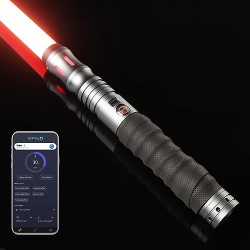 APP Dueling Lightsaber, Smooth Swing, RGB Motion Control Metal Hilt Saber - color: Gray