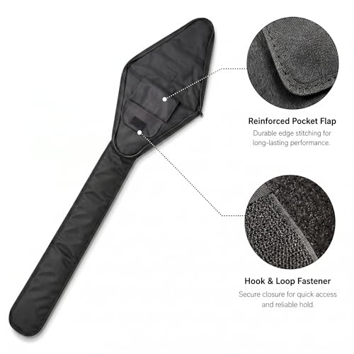HEMA Sword Bag, 1680D Polyester HEMA Bag for Longsword, Saber, Rapier and Training Weapons, Padded Sword Carrying Case with Shoulder Strap, Black - size: One Sword