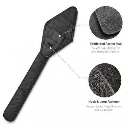 HEMA Sword Bag, 1680D Polyester HEMA Bag for Longsword, Saber, Rapier and Training Weapons, Padded Sword Carrying Case with Shoulder Strap, Black - size: One Sword