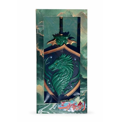 Flexible Foam 23.5" Sword and Shield Play Set Cosplay Combat Prop LARP Party Accessories Dragon Bird Tortoise Knights - color: Green