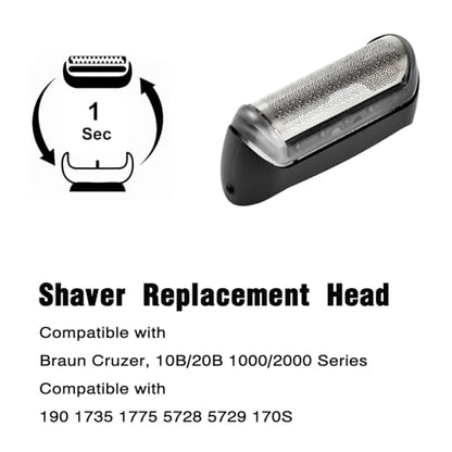 10B Foil & Cutter Replacement Head for Braun Series 1 Replacement Head
