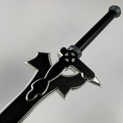 SAO Kiritos Foam Sword Fantasy One Hand Foam Medieval Sword, Rapier for Cosplay, Gift, Collections, and Props (E/DR/Sheath Combo)