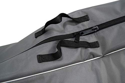 LEONARK Fencing Draw-bar Wheel Bag for Epee Saber and Foil - Hema Sword Bag Trolley Case for Fencing Suit and Mask - color: Gray a