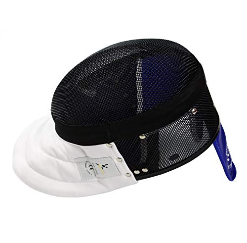 LEONARK Fencing Epee Mask Hema Helmet CE 350N Certified National Grade Masque - Fencing Protective Gear - color: Black, size: X-Small