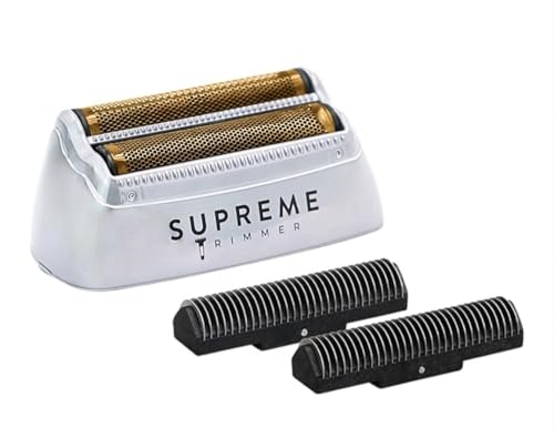 Supreme Trimmer Replacement Foil & Cutter SB63 | Hypoallergenic Foil for Crunch STF602 | Gray - color: Gray Foils & Cutters