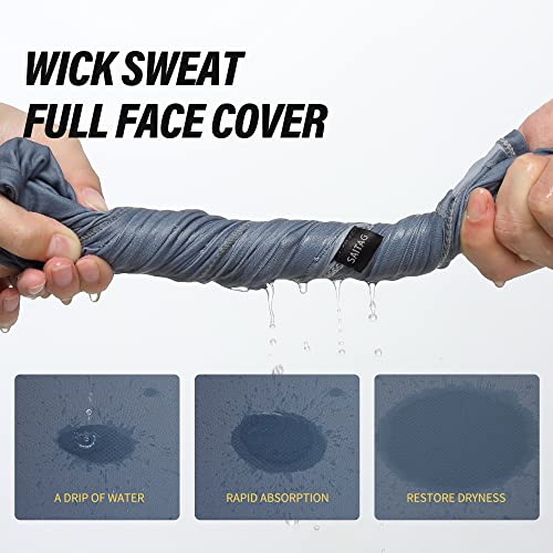 Balaclava Summer Protection Face Mask Breathable Motorcycle Hood Helmet Liners Outdoor Cycling Hiking Sports - color: Light Grey.