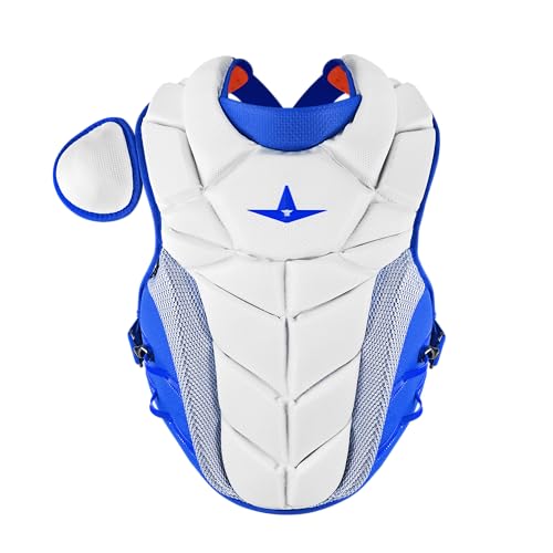 All-Star Adult PHX Paige Halstead Fastpitch Softball Chest Protector - color: White/Royal, size: Large