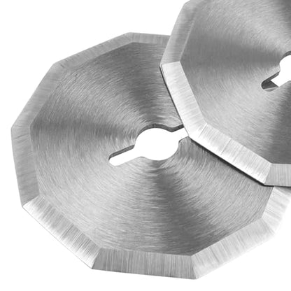 Mesee 3PCS Rotary Cutter Replacement Blades Cordless Electric Scissors Cutting Blades Cardboard Rotary Cutter Blade Refill for Leather Fabric Package Carpet Plastic Box Cutting