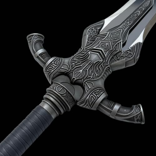 The Big Sword from Artoria in the DS Game, Wolf Knight Sword, All Metal, 42.91 inches, Cosplay， Decoration, Collection, Gifts - size: 55.12"