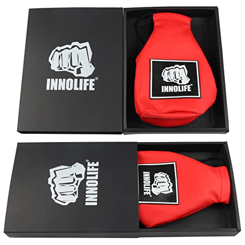 INNOLIFE Boxing Slip Bag, Dodge Hide Speed Bag Maize Ball Leather Ball for Reflex Training, Boxing, Kickboxing, MMA Pendulum Training