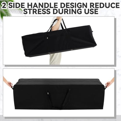 1 Pcs 46 x 12.5 x 12.5 Inch, 120 L Large Storage Duffle Bag Black - color: Black, size: 46 x 12.5 x 12.5 Inch, 120 L