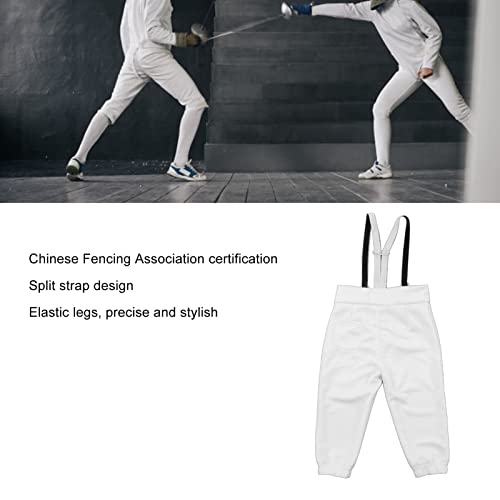 Fencing Pants 350N Fencing Training Equipment Professional Fencing Pants Stab Proof Fabric Fencing Training Pants(42 Size 150‑155cm 40kg)