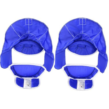 LEONARK 2 Packs Fencing Mask Replacement Detachable Linings Replaceable Inside Lining Alternative Cloth Parts for Hema Epee Foil and Saber Helmet - color: Blue 2 Packs, size: Small