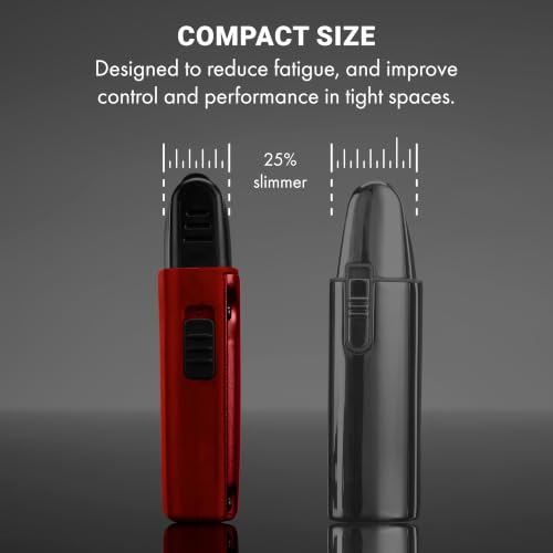 BaBylissPRO High-Performance Compact LO-PROFX Shavers for Men - color: Red, style: Shaver and Base