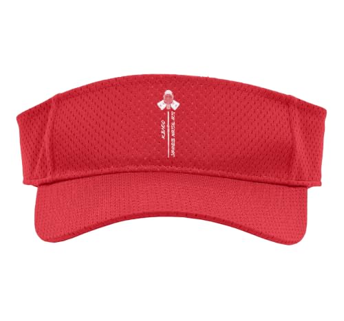 Kendo Men and Shinai - Kendo Sport Sun Visor - color: Red