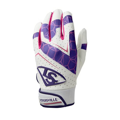 Louisville Slugger Youth Genuine 2.0 Batting Gloves - color: Purple, size: Small