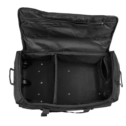 120L Travel Duffle Bag With Wheels Expandable Rolling Travel Bag for Men - color: Black 2.0