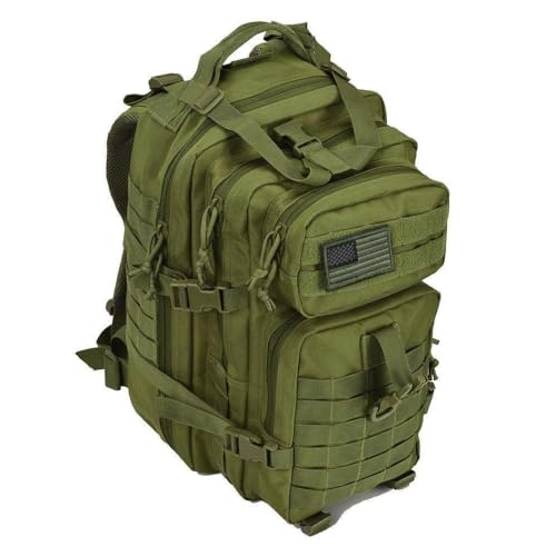 REEBOW GEAR 38L Tactical Backpack for Men 3 Day Military Bug Out Bag - color: Green