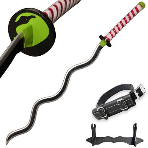 SV Anime Demon Sword Katana 41 Inch Decorative Collectible Gift Cosplay Sword,Various Styles Available - size: 38.5 in-Iguro Obanai