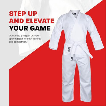 Hawk Sports Karate Uniform for Kids & Adults Lightweight Student Karate Gi Martial Arts Uniform with Belt - size: 2