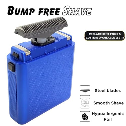 Supreme Trimmer Replacement Foil & Cutter for Solo Foil Shaver SB11 - color: Blue