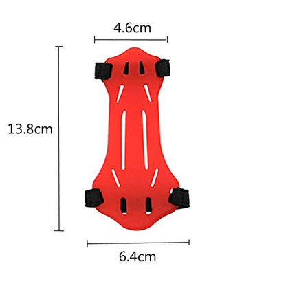 Minelife 4 Pack Archery Arm Guard Forearm Protector, Adjustable Bow Armguard Arm Protector Rubber for Kids & Youth Shooting Hunting Practice