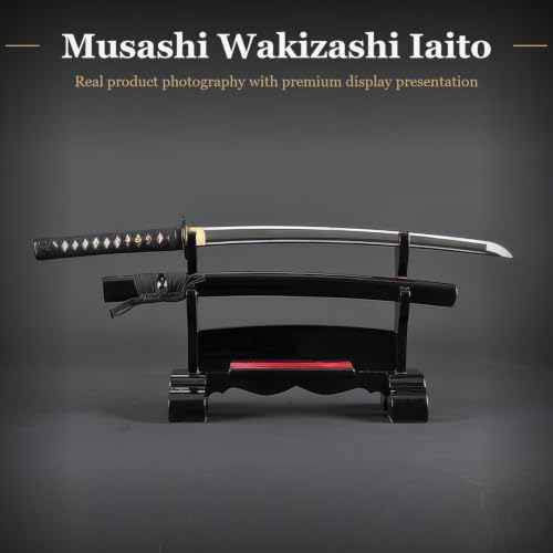 Unsharpened Stainless Steel Wakizashi, Iaido Iaito Training Short Sword - color: Musashi