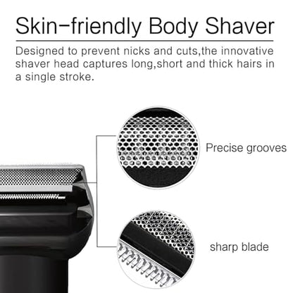 BG2000 Replacement Heads Compatible with Philips Norelco Bodygroom 7000 - color: Black（2pack）