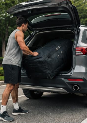 Gothamite 42-inch Rolling Duffle Bag with Wheels Oversized Luggage Bag Hockey XL Duffle Bag With Rollers Heavy Duty - size: 42"