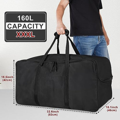 160L Extra Large Travel Duffle Bag - Heavy Duty Sports Gym Equipment Bag