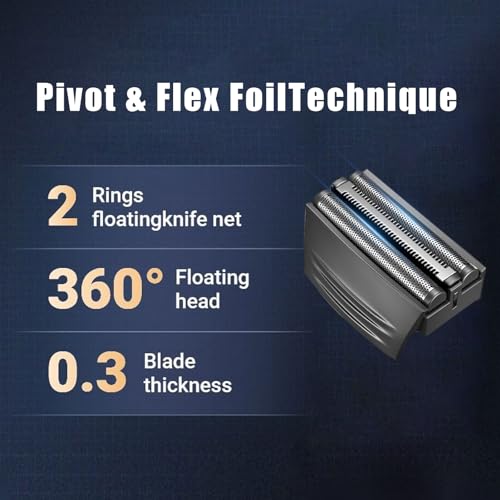 Replacement Foil & Cutter for Remington SPF-300 fits F4900/F5800/F7800 - color: Black SPF-300 3-Pack