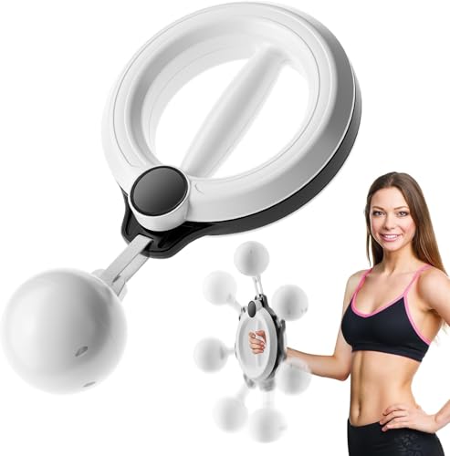 Arm Workout for Women and Men, 360° Hand-Crank Forearm Trainer, Shoulders and Arm Muscle Training Fitness Equipment, Chest Trainer and Forearm and Wrist Hand Exerciser, Home Workout - color: New White