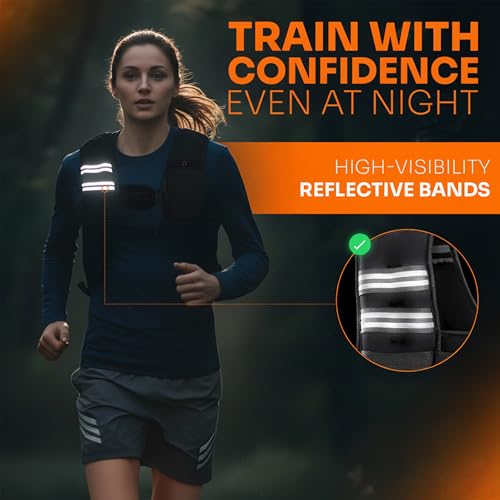 Weighted Vest for Women, 11 lb Running Vest, Breathable Material