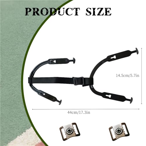 Hockey Helmet Chin Strap Set, Replacement Helmet Chin Strap with Stainless Steel Snap and 2Pcs Softball Fielder's Facemask Chin Cup,Ice Hockey Chin Strap Replacement Parts Kit
