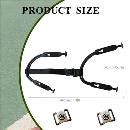 Hockey Helmet Chin Strap Set, Replacement Helmet Chin Strap with Stainless Steel Snap and 2Pcs Softball Fielder's Facemask Chin Cup,Ice Hockey Chin Strap Replacement Parts Kit