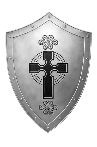 PIRU Medieval Knight Shield All Metal Handcrafted Medieval Armour Shield Gift