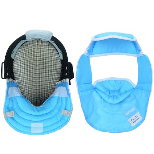 Foil Fencing Mask - 350N Mask with Removable Lining - CE Certified Foil Fencing Helmet - color: Removable Lining, size: X-Large