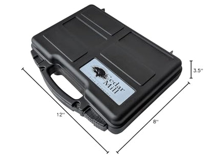 TSA Hard Pistol Case, Crushproof Pick and Pluck Foam Handgun Revolver Case - color: Black